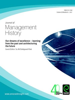cover image of Journal of Management History, Volume 13, Issue 4